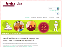 Tablet Screenshot of feminavita.de